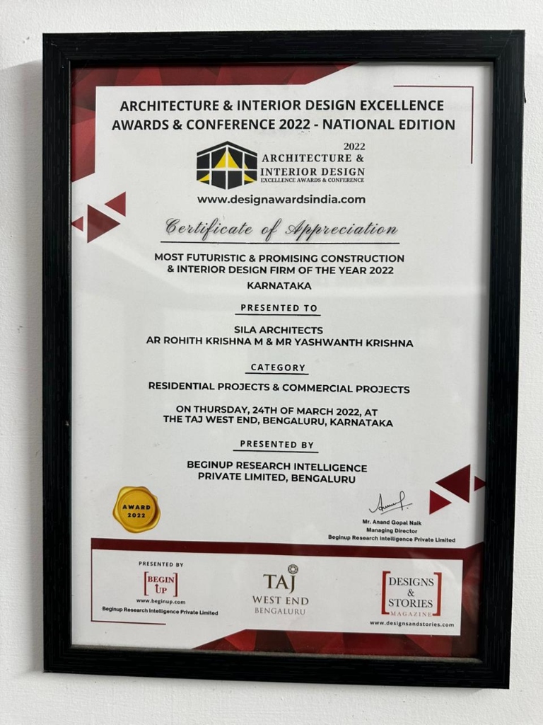 National Excellence Award 2022 Certificate